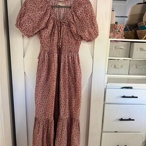 Christy Dawn Red Floral Maxi Dress